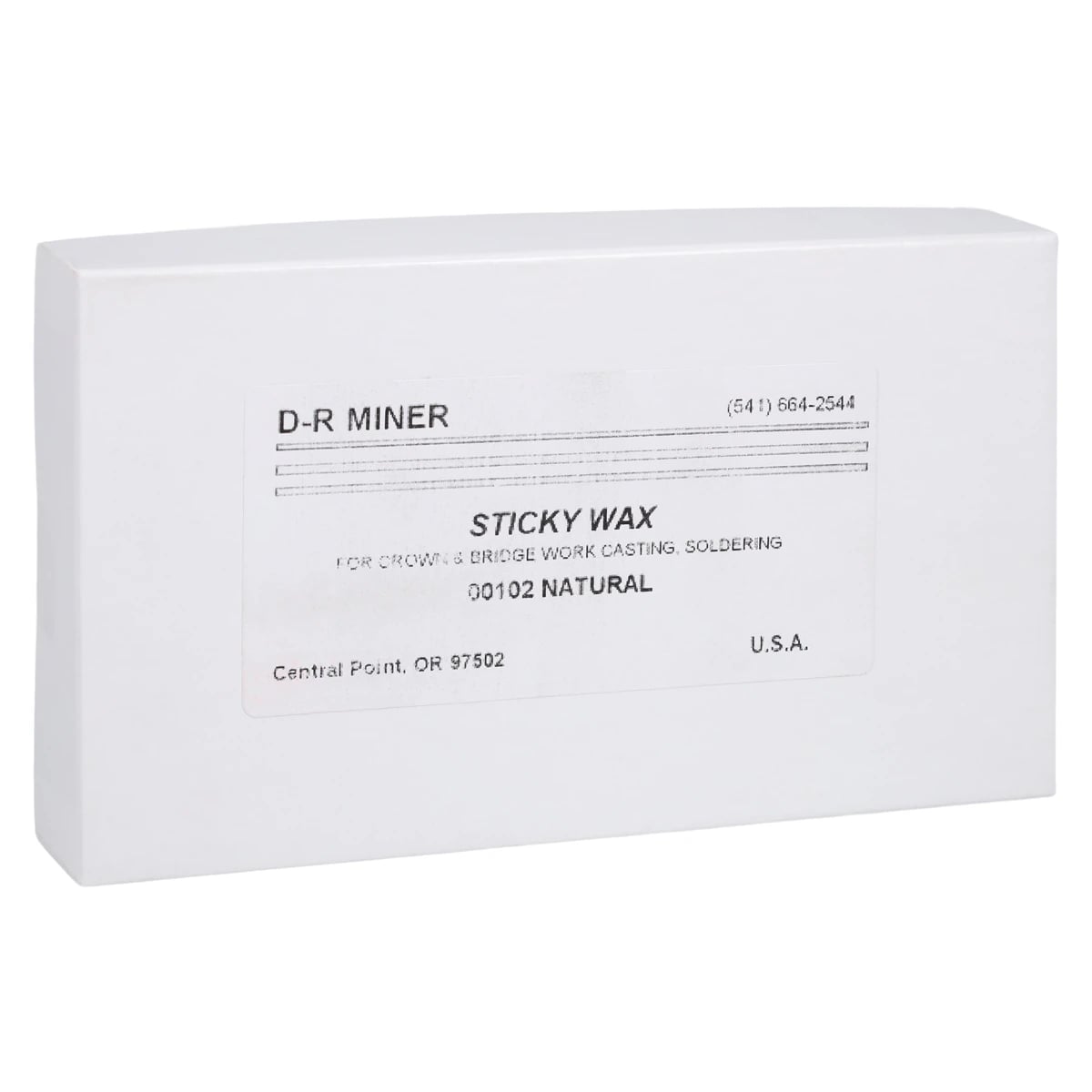 D-R Miner Dental Sticky Wax Sticks Regular, 56/Box