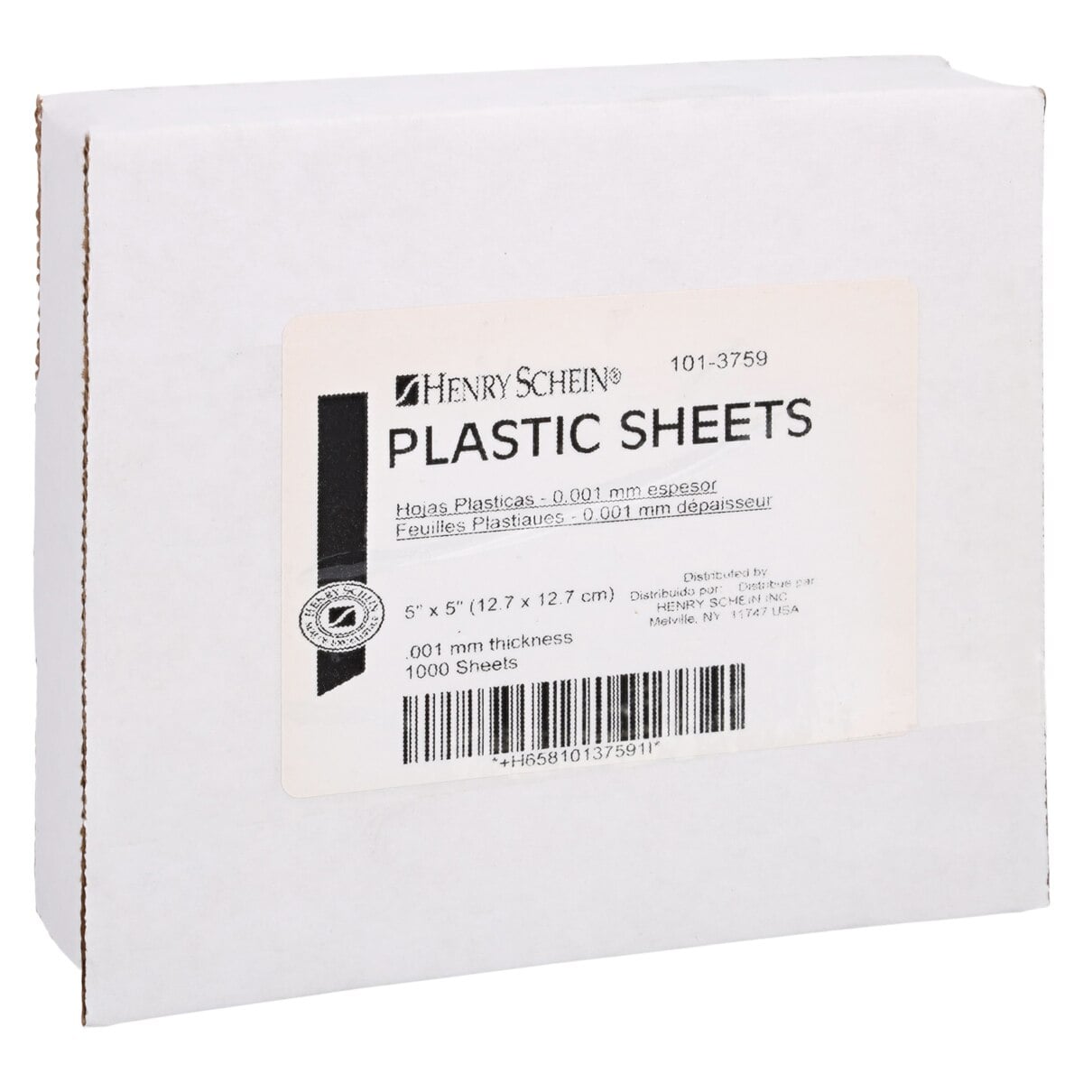 Henry Schein Plastic Separating Film Sheets, 5x5", 1000/Box