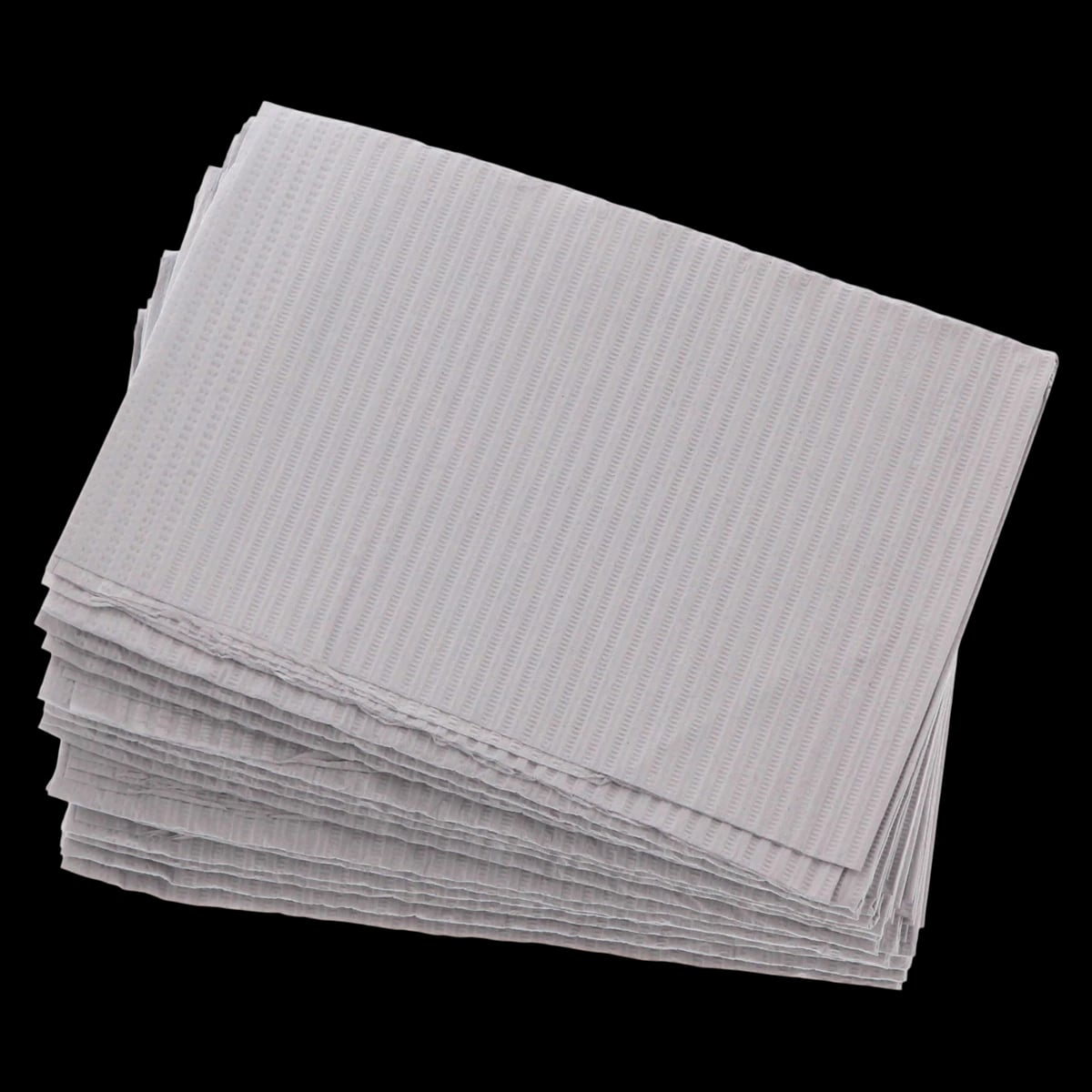 Crosstex PolyBack Patient Towels, 3-Ply Tissue/1-Ply Poly, 13" x 19", Silver Gray, 500/Case, WPXSI