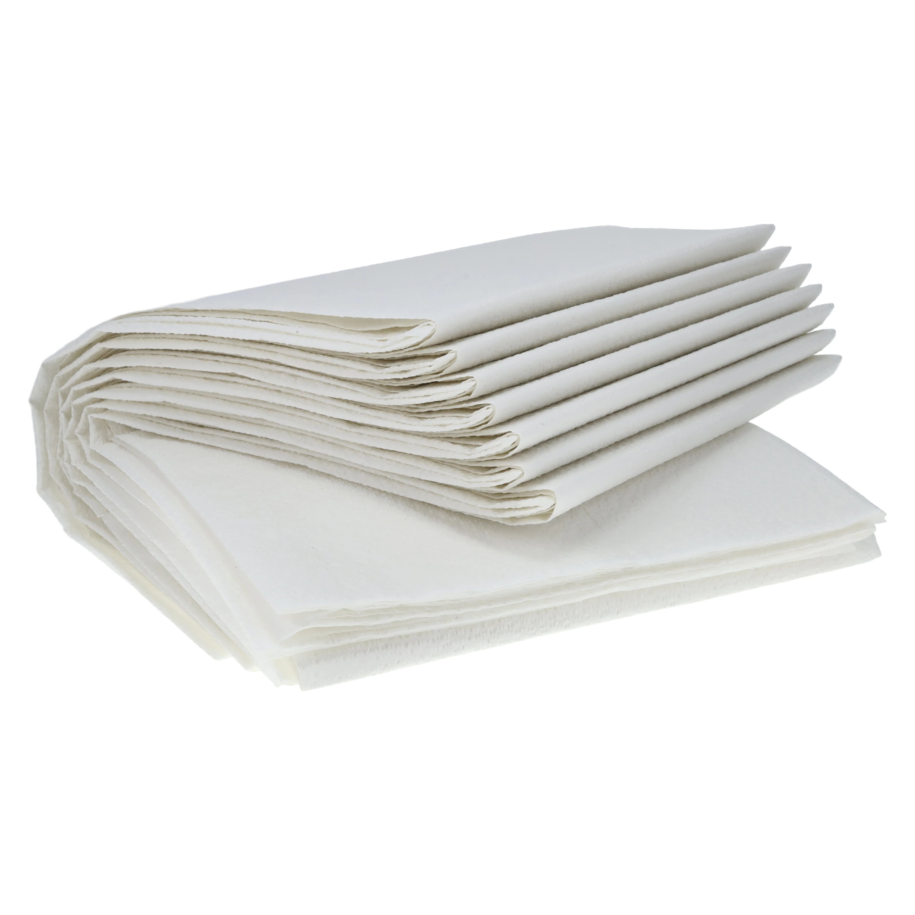 TIDI Ultimate Patient Drape Sheets, 2-Ply Poly, 40" x 72", White, 50/Case, 918272