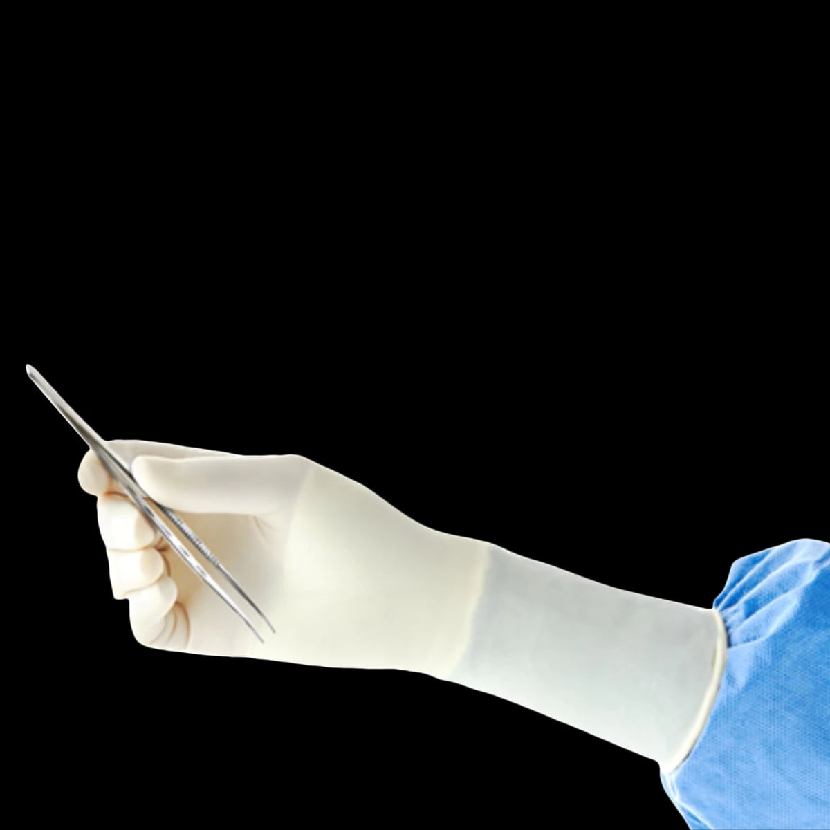 Encore PF Sterile Surgical Gloves, Powder-Free, Latex, Textured, Size 7, Natural, 50 Pairs/Box, 5785003