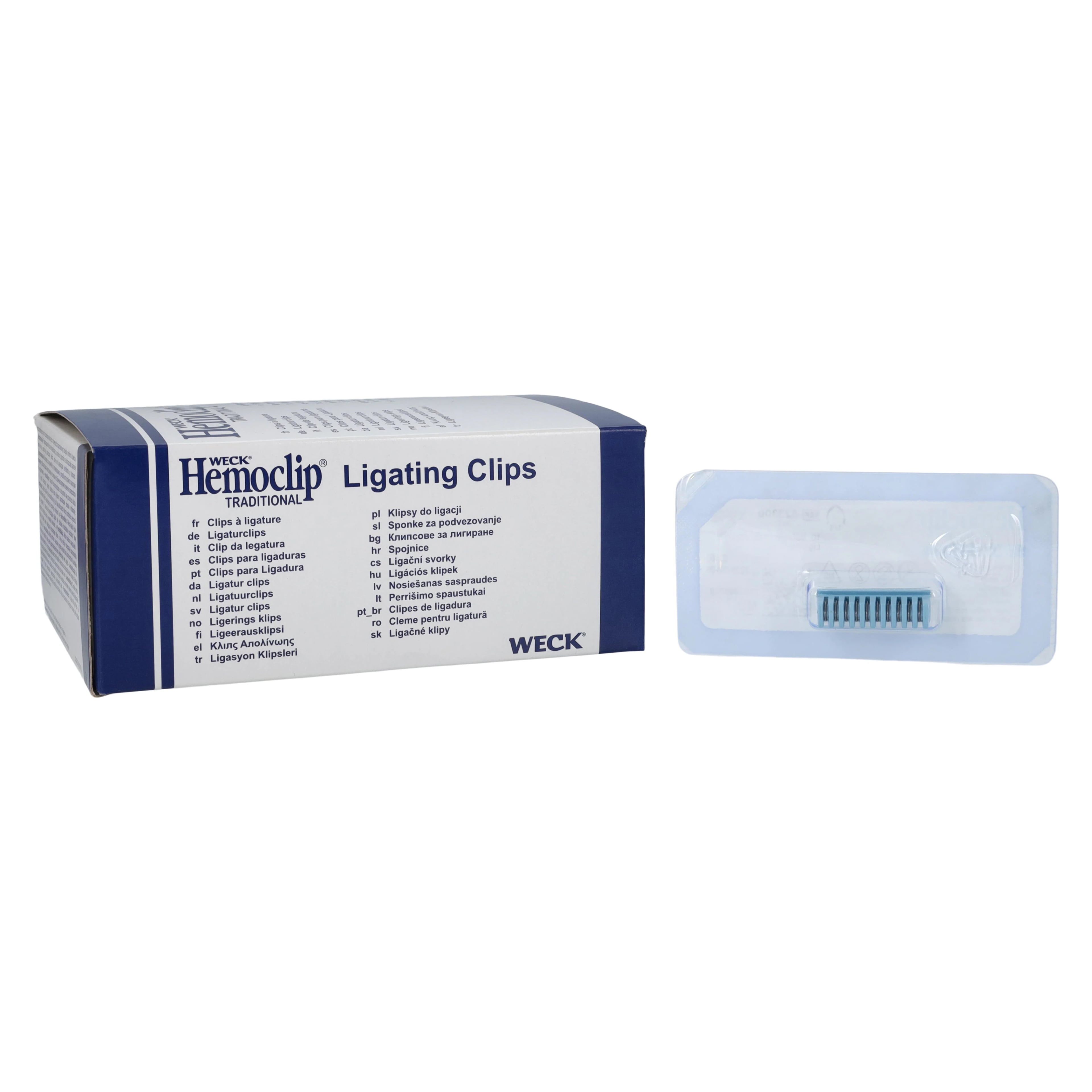 Teleflex Medical Hemoclip Traditional Ligating Clip, Medium, Tantalum, Disposable