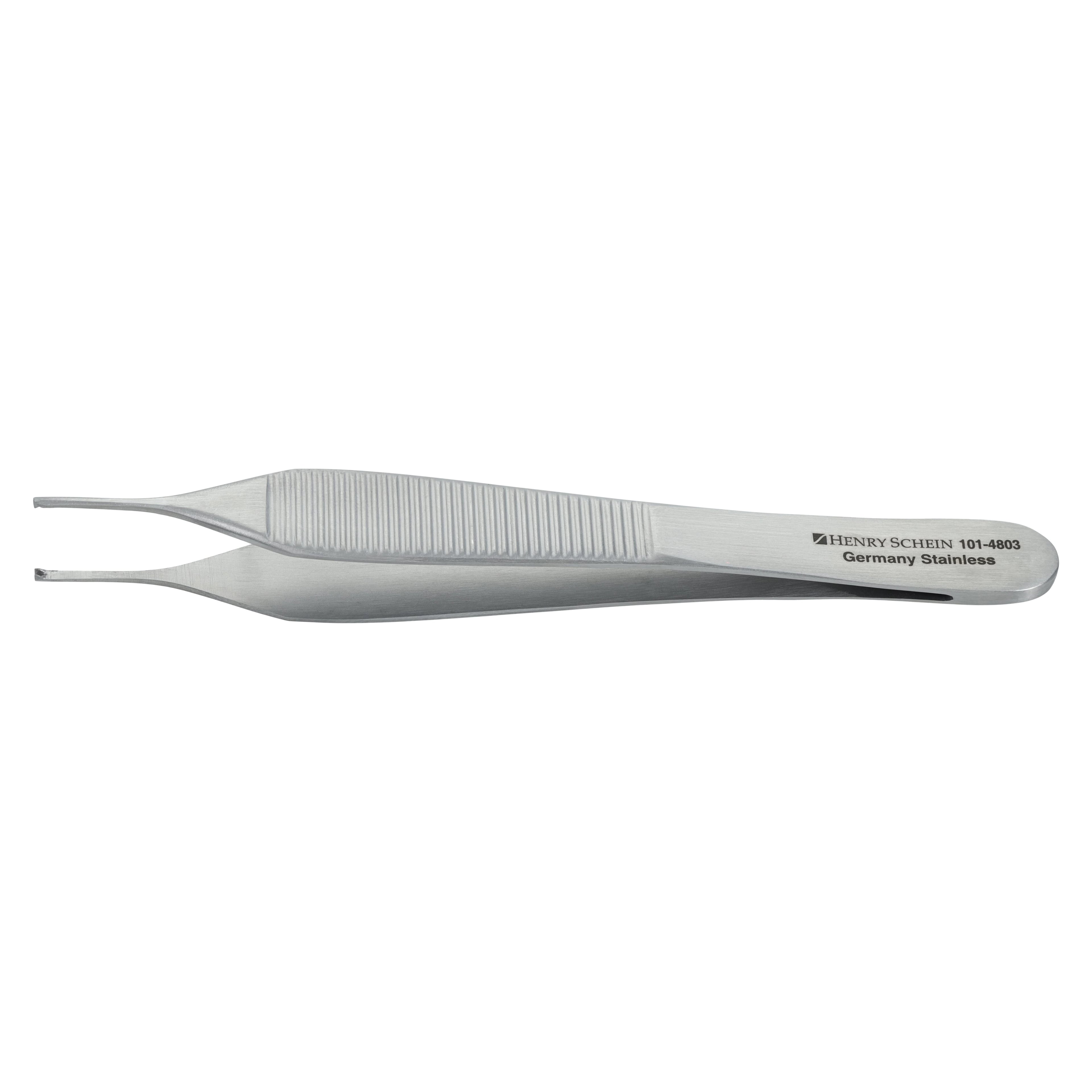 Adson Tissue Forcep, 1x2 Teeth, 4-3/4", Stainless Steel, Autoclavable, Each