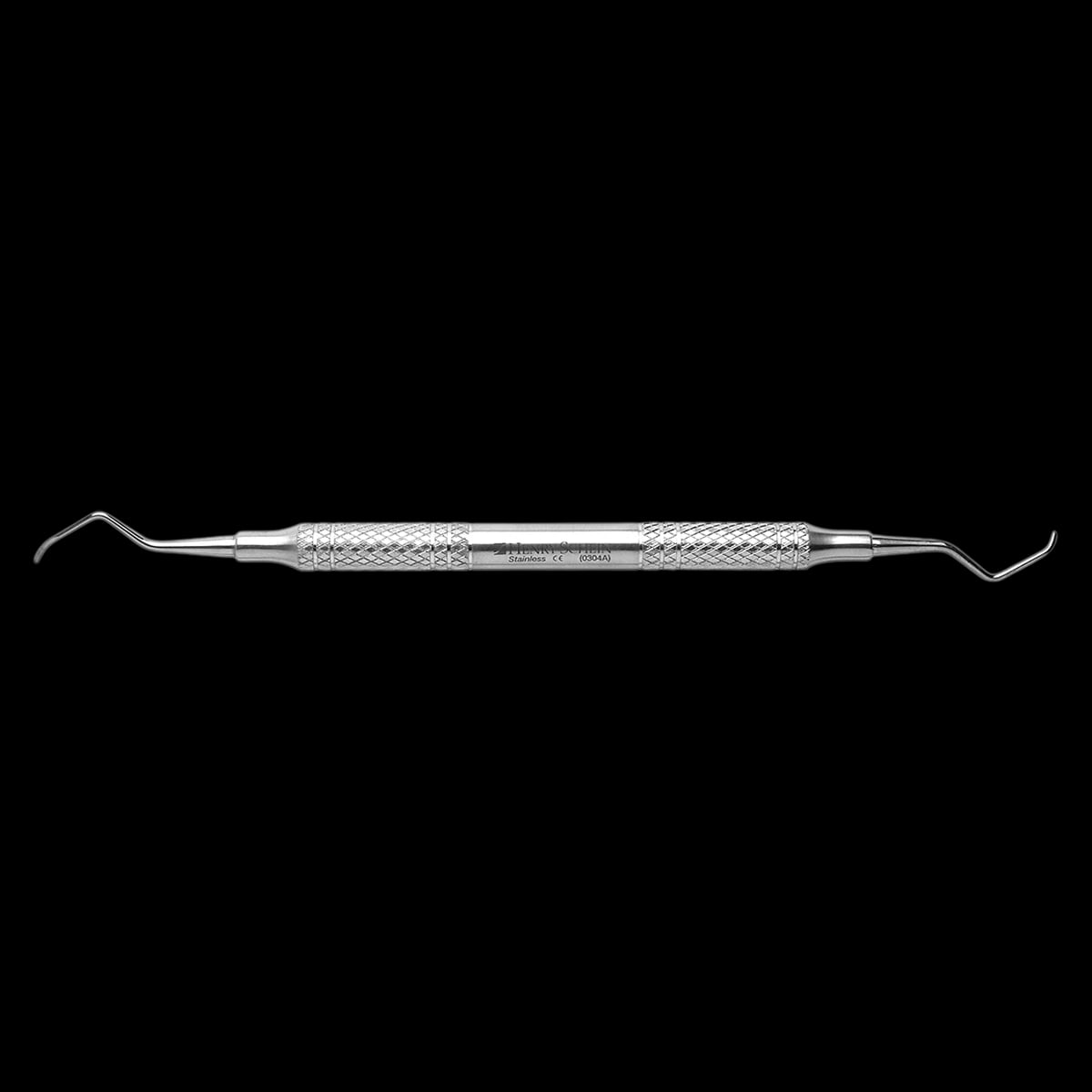 Henry Schein Barnhart Scaler/Curette Double End 1/2, Stainless Steel Hollow Handle, 8.0 mm Diameter, 20 g, Each