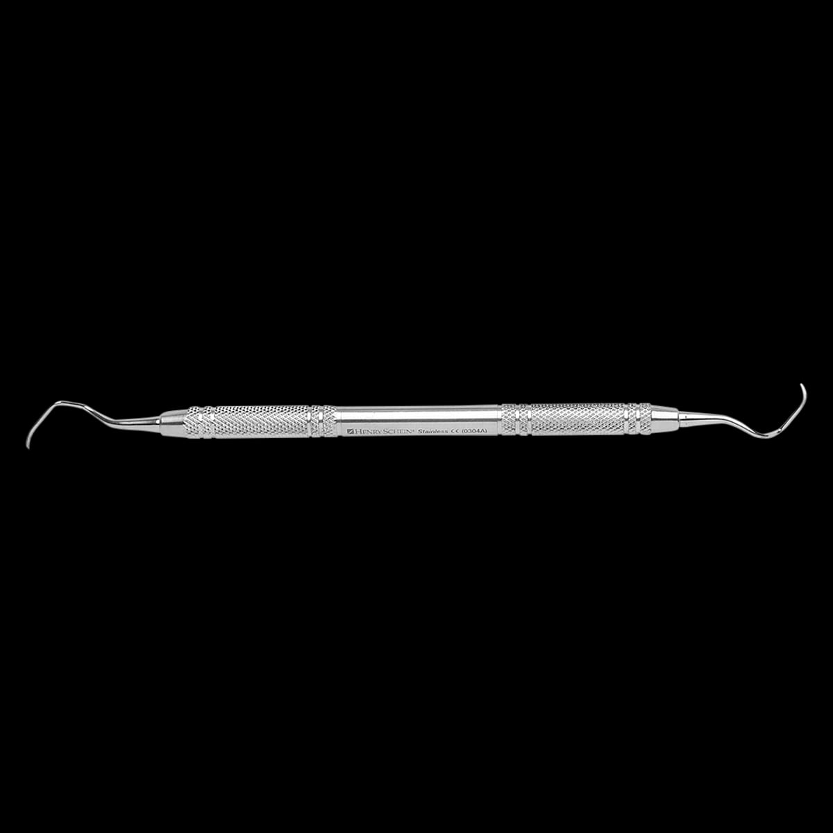 Henry Schein Gracey Curette Double End 17/18, Solid Handle, Stainless Steel, Each