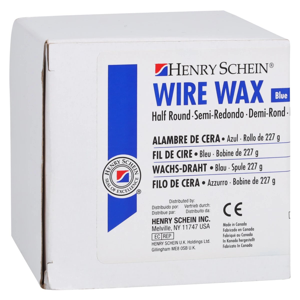 Henry Schein Wire Wax, Half Round, 1/2 lb