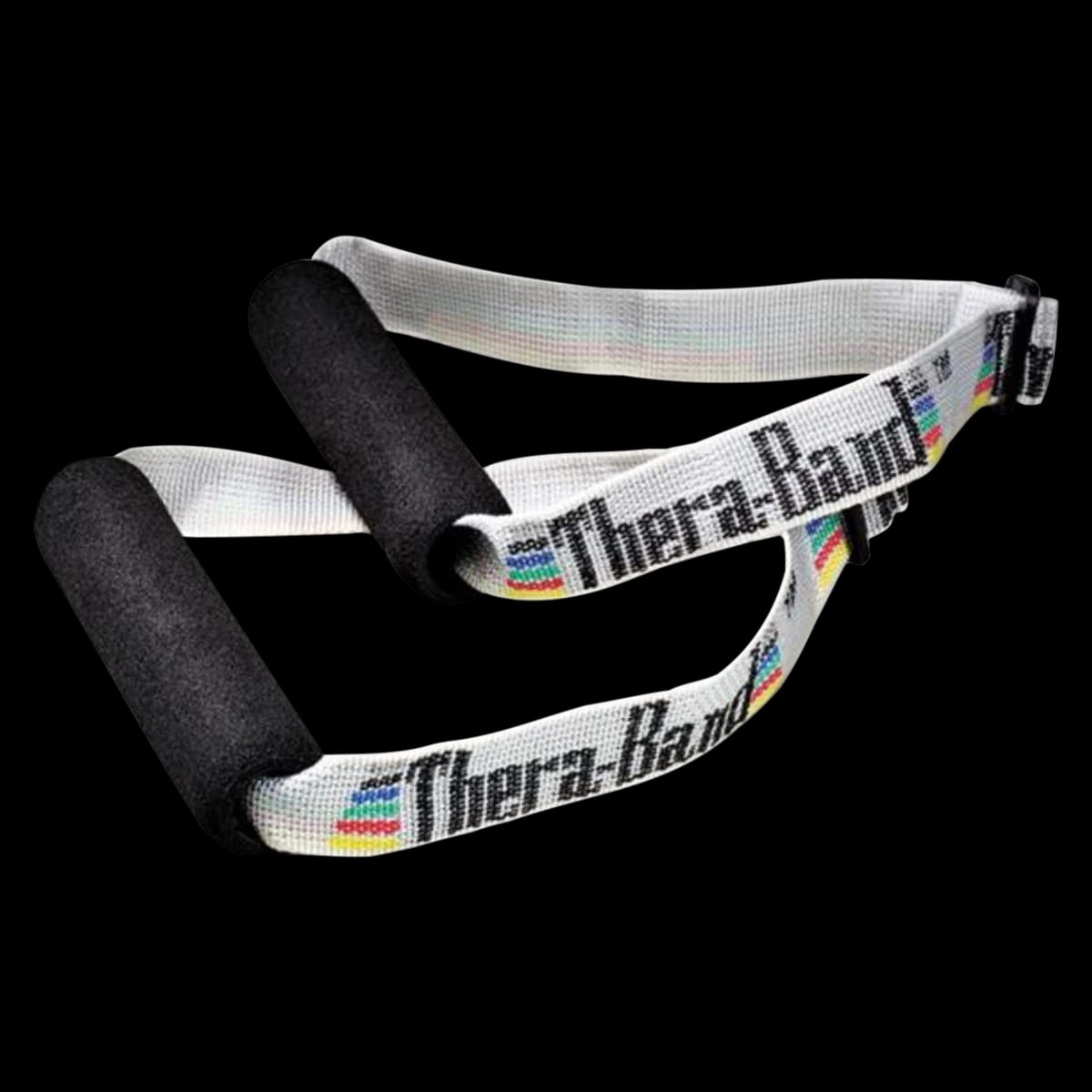 Thera-Band Exercise Handles, Black/White, Pair
