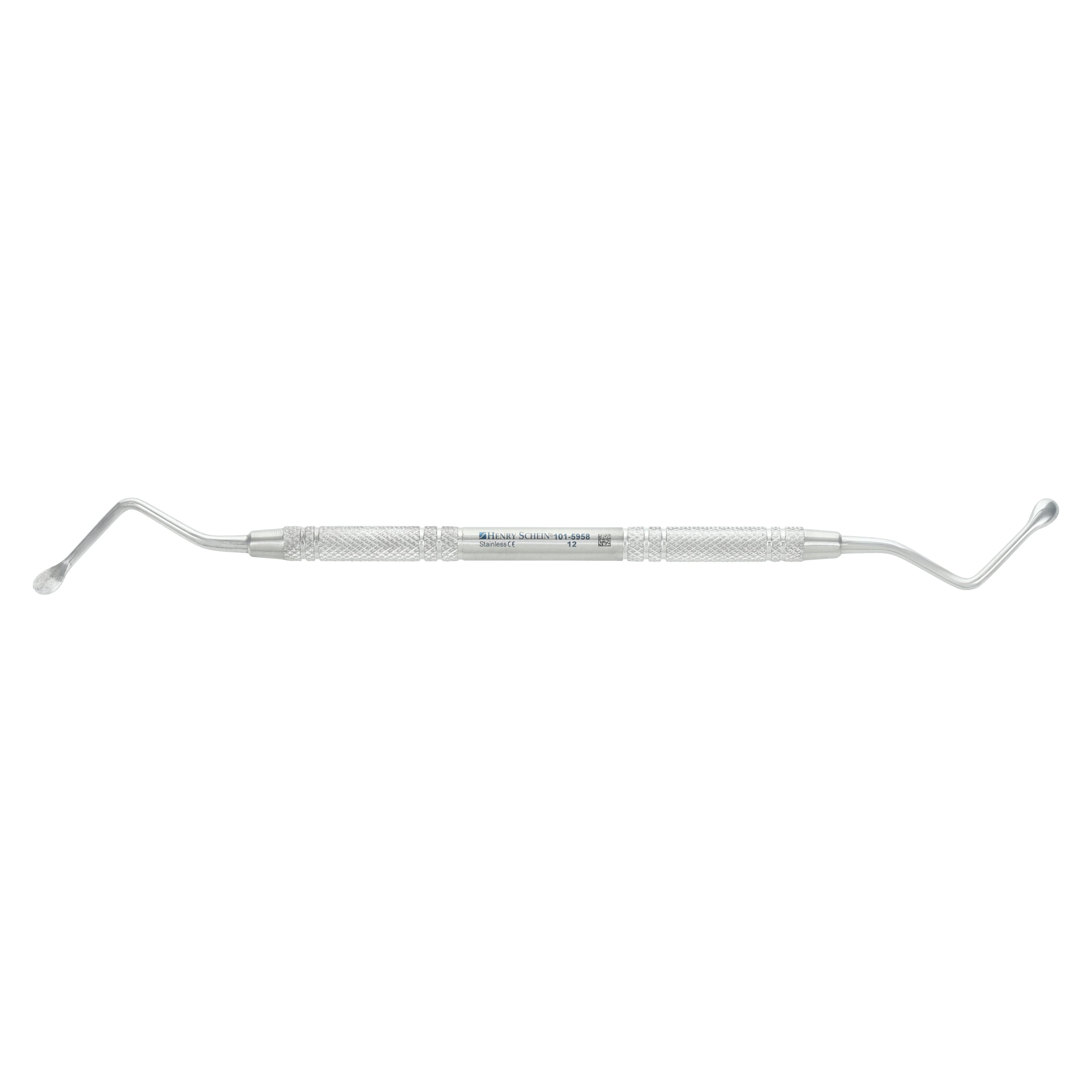 12 Miller Surgical Curette, Double-End, Stainless Steel, Each