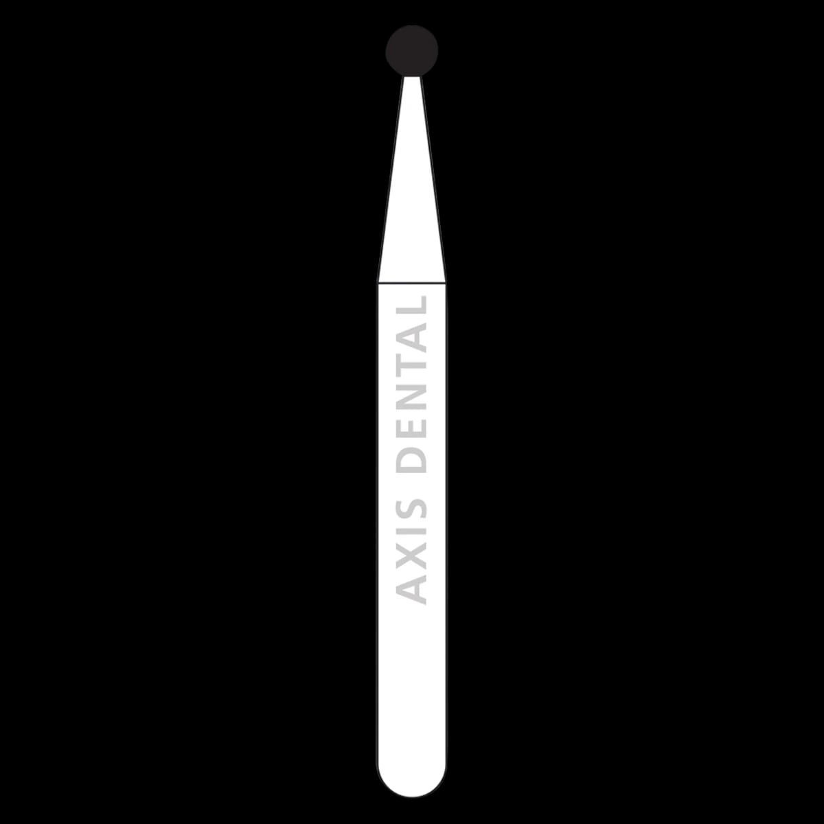 NTI Diamond Bur HP Medium Grit Round #801-012, 1.2 mm Head Diameter, M801-012HP