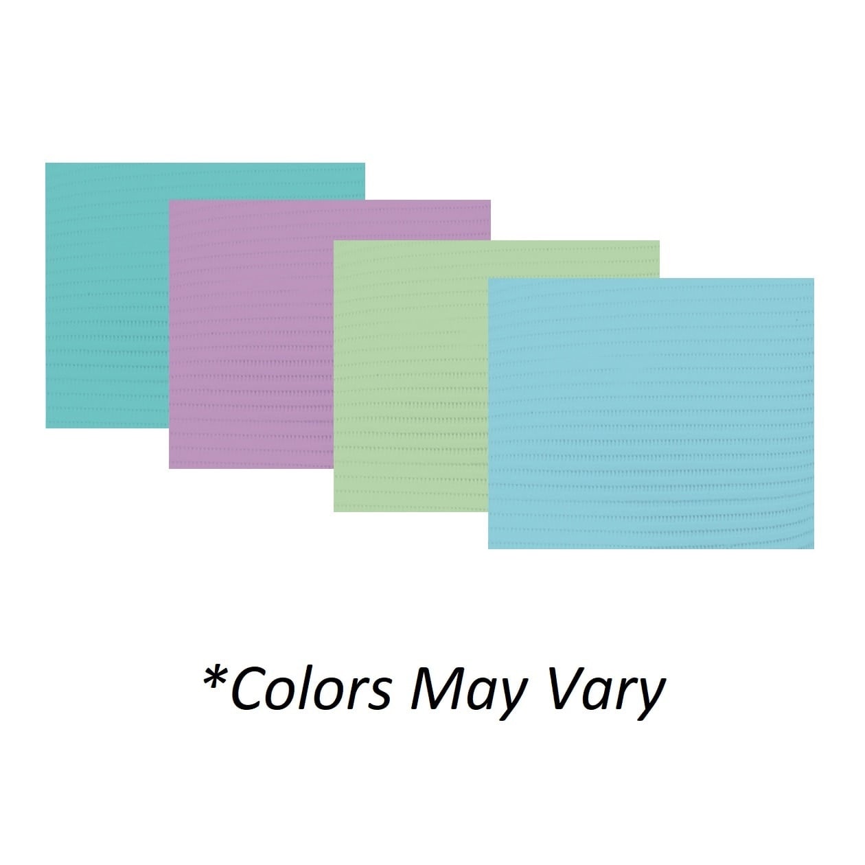 Crosstex PolyBack Patient Towels, 3-Ply Tissue/1-Ply Poly, Blue, 13" x 19" (48 x 33 cm), 500/Case, WPXBL