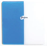 Pro-Form Mouthguard Laminates, 5" x 5", 0.160" (4mm), Blue/White, Dual-Color, 12/Pk, 9598260