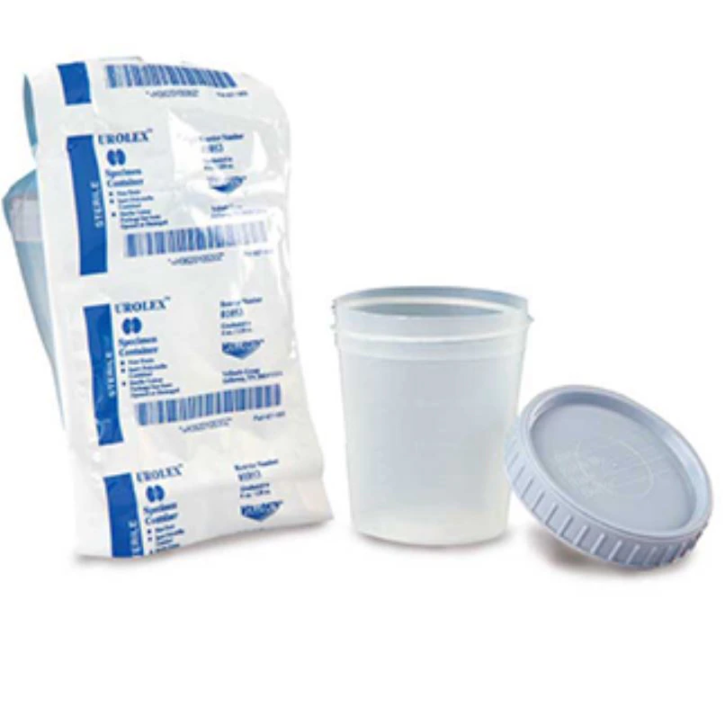 Gent-L-Kare Sterile Specimen Container with Cap, 4.5 oz, Translucent, 100/Case