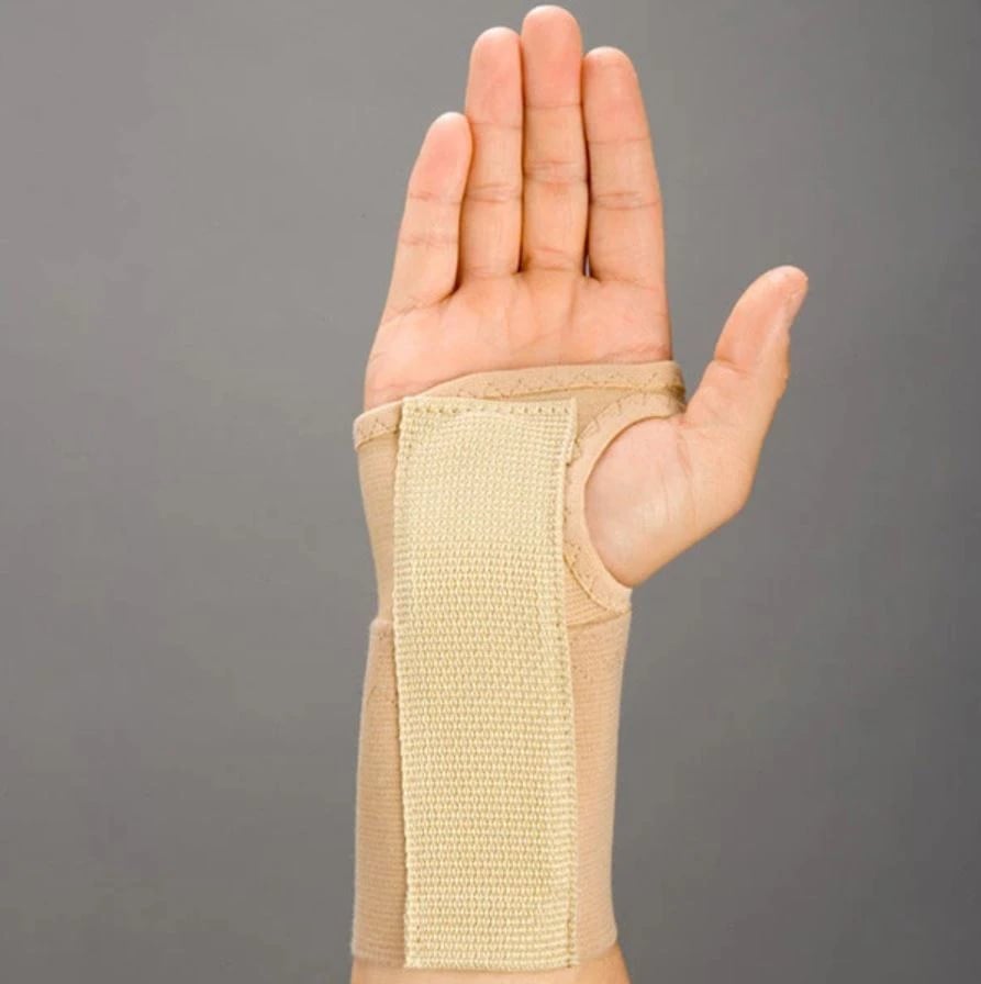 Flex-Support Wrist Brace, Elastic 6", Right, Medium (3-3.5")