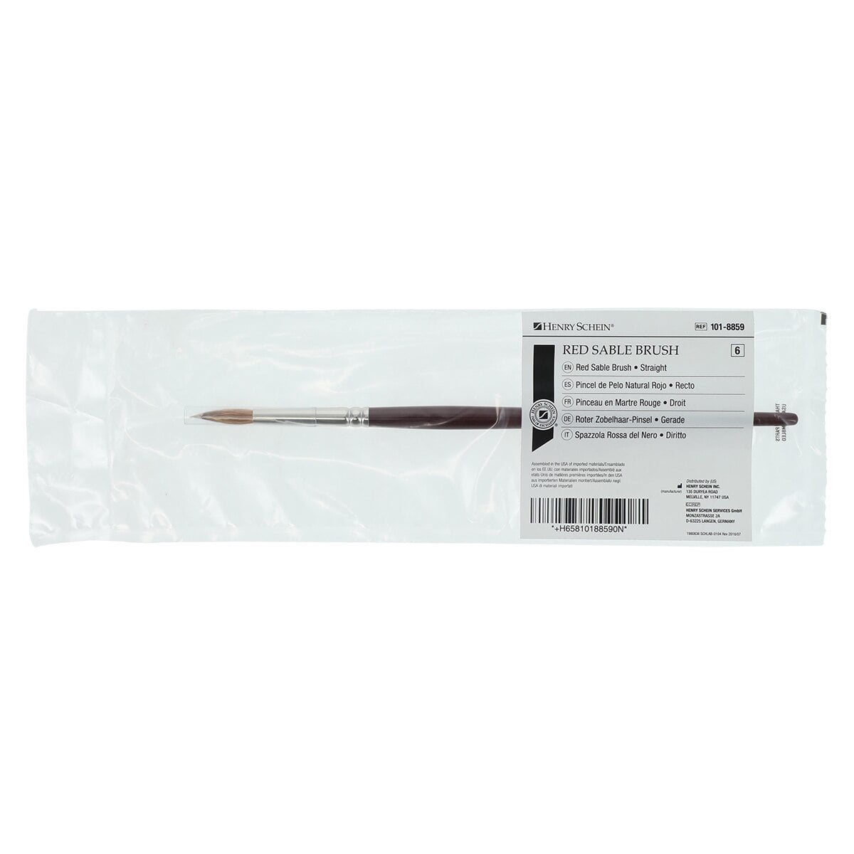 Red Sable Ceramist Brush #6, Straight
