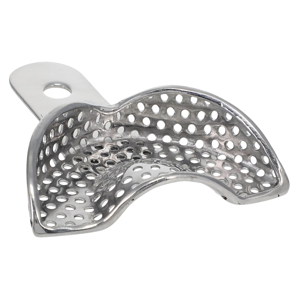 Impression Tray Metal #33, Partial Upper Anterior, Perforated, Stainless Steel, Each