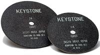 Keystone Carborundum Model Trimmer Wheel, Coarse, Reversible, 1 Hole, 12" x 1/4" x 1" (304.8 x 6.3 x 25.4 mm), 1/Pk, 1900630
