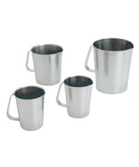 Medegen Stainless Steel Laboratory Beaker with Pour Spout, 1000 mL