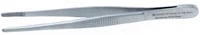 Henry Schein Dressing Forcep Serrated, 4-1/2", Stainless Steel, Autoclavable, Each
