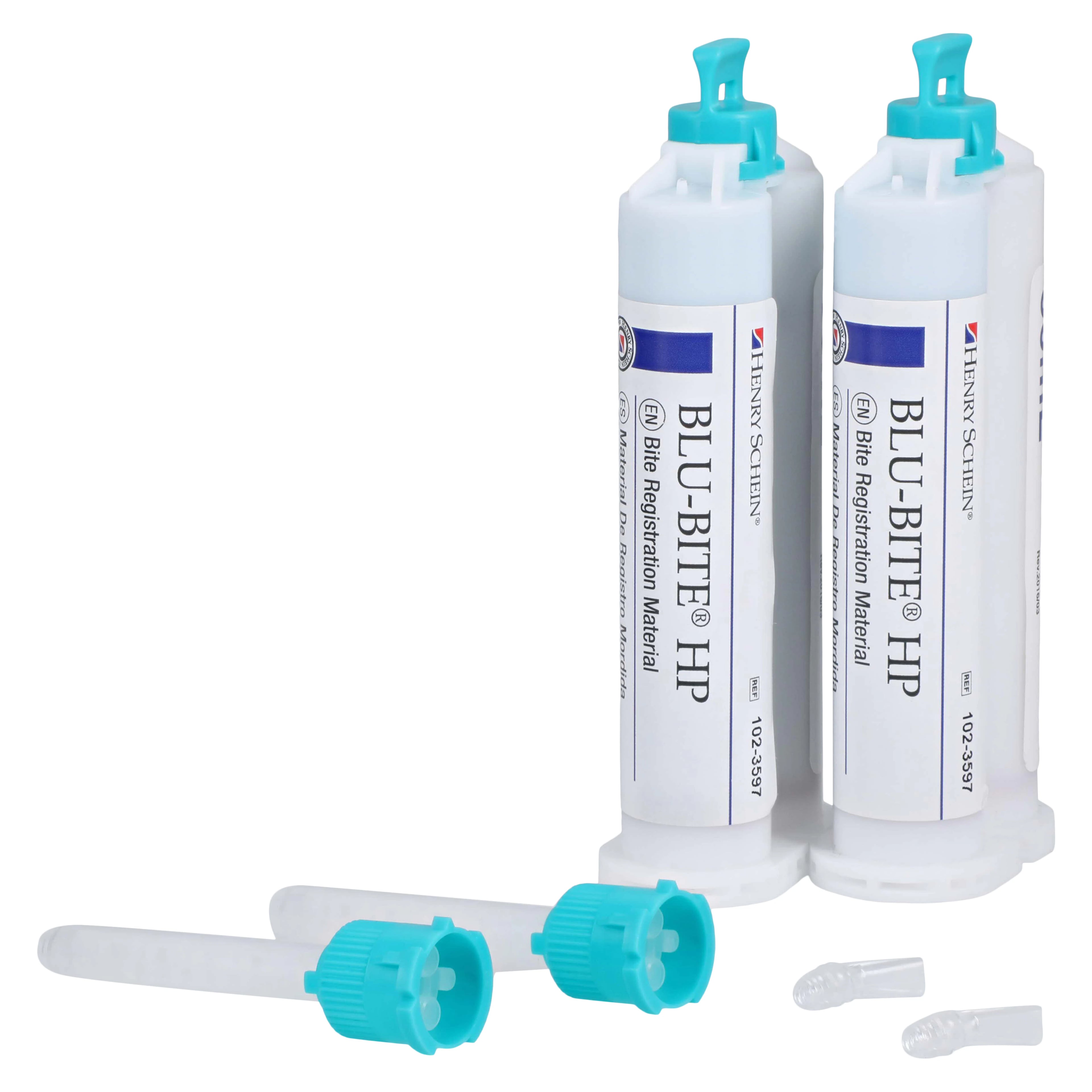 Blu-Bite HP Fast Set Bite Registration Material, Vinylpolysiloxane, Mousse, Unflavored, 2/Bx