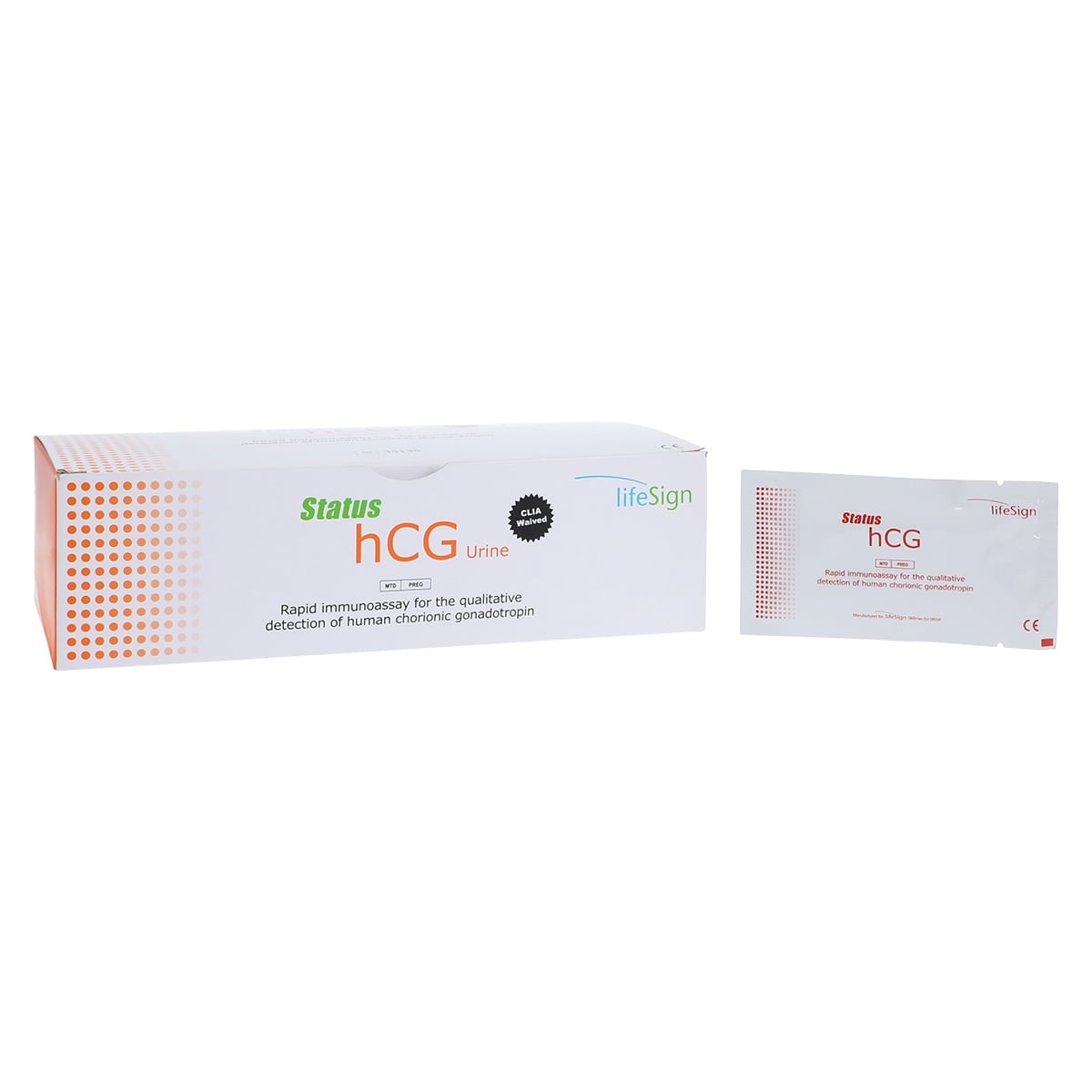 Status hCG Urine Pregnancy Test, CLIA Waived, 25 mIU/mL Sensitivity, 35 Tests/Box