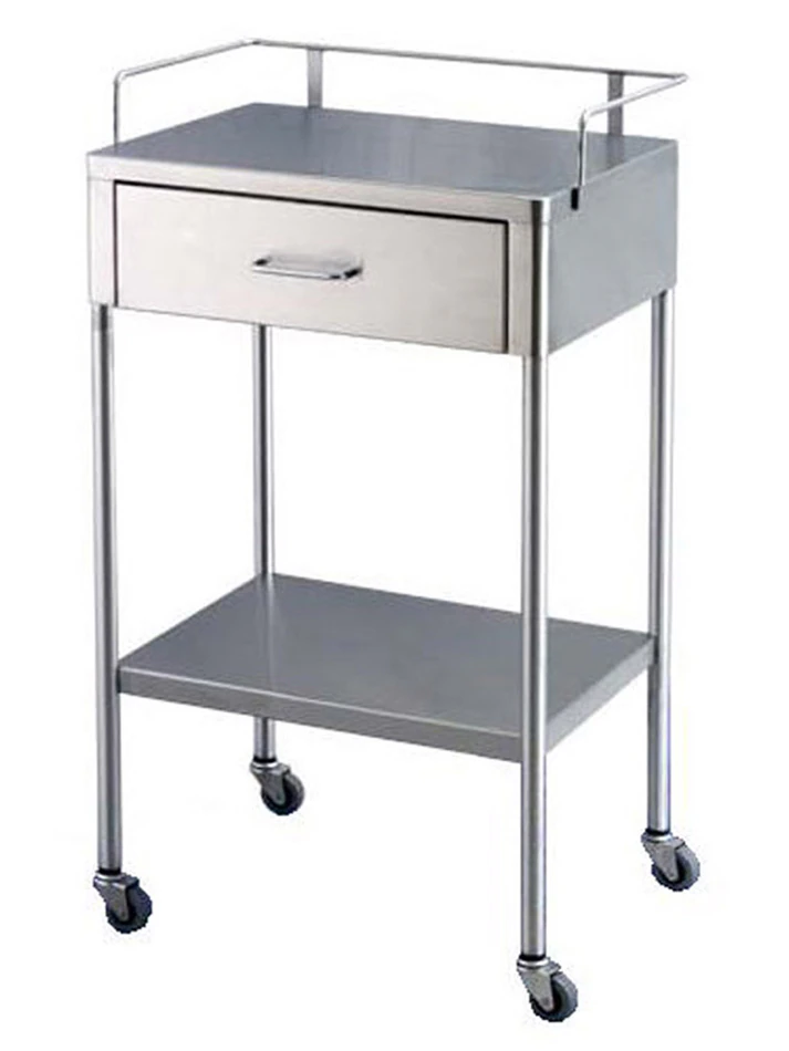 UMF Medical Utility Cart, 20"W x 16"D x 34"H, 1 Drawer, 2" Swivel Casters