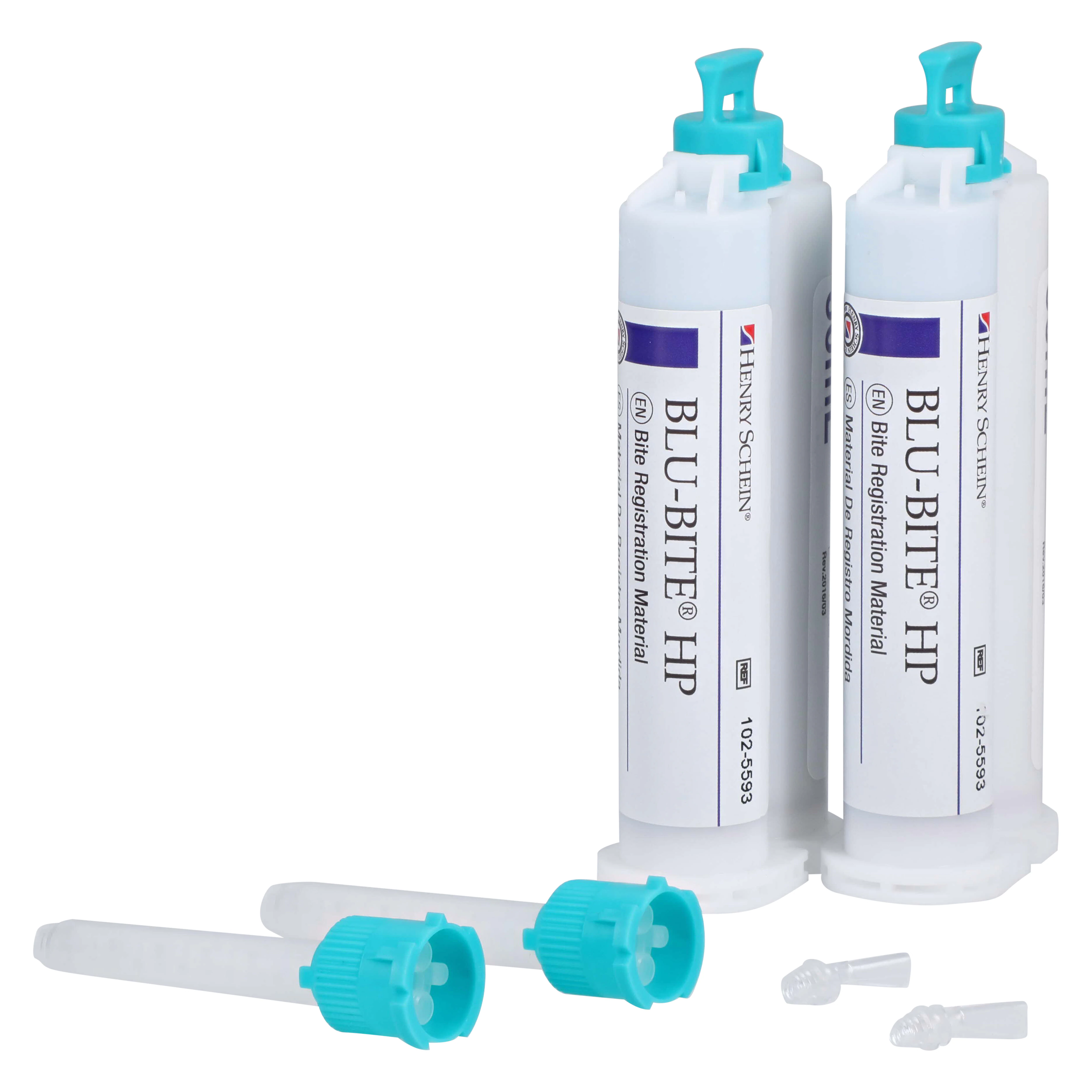 Blu-Bite HP Bite Registration Material, Super Fast Set, Vinyl Polysiloxane, Mint, Mousse-Like, 2/Bx