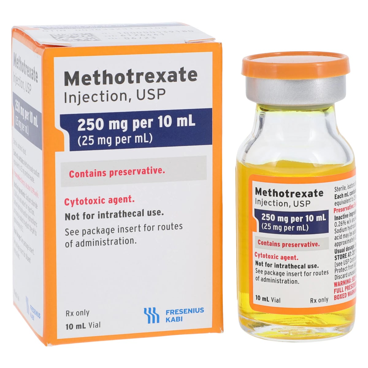Methotrexate Sodium Injection, 25 mg/mL, 10 mL Vial, Preserved