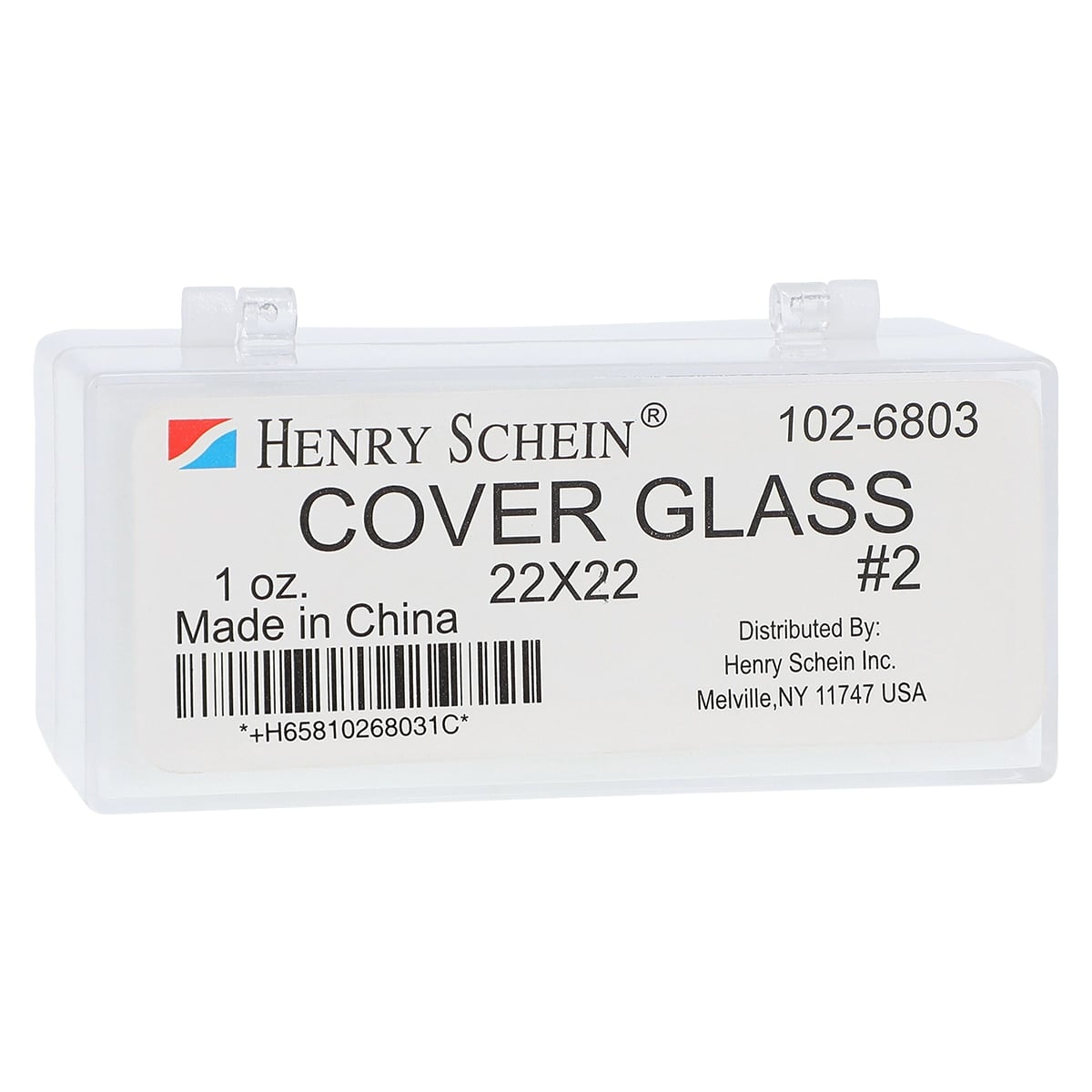 Cover Glasses #2 HSI Square, 22x22mm, Non-Fogging, 1oz/Box
