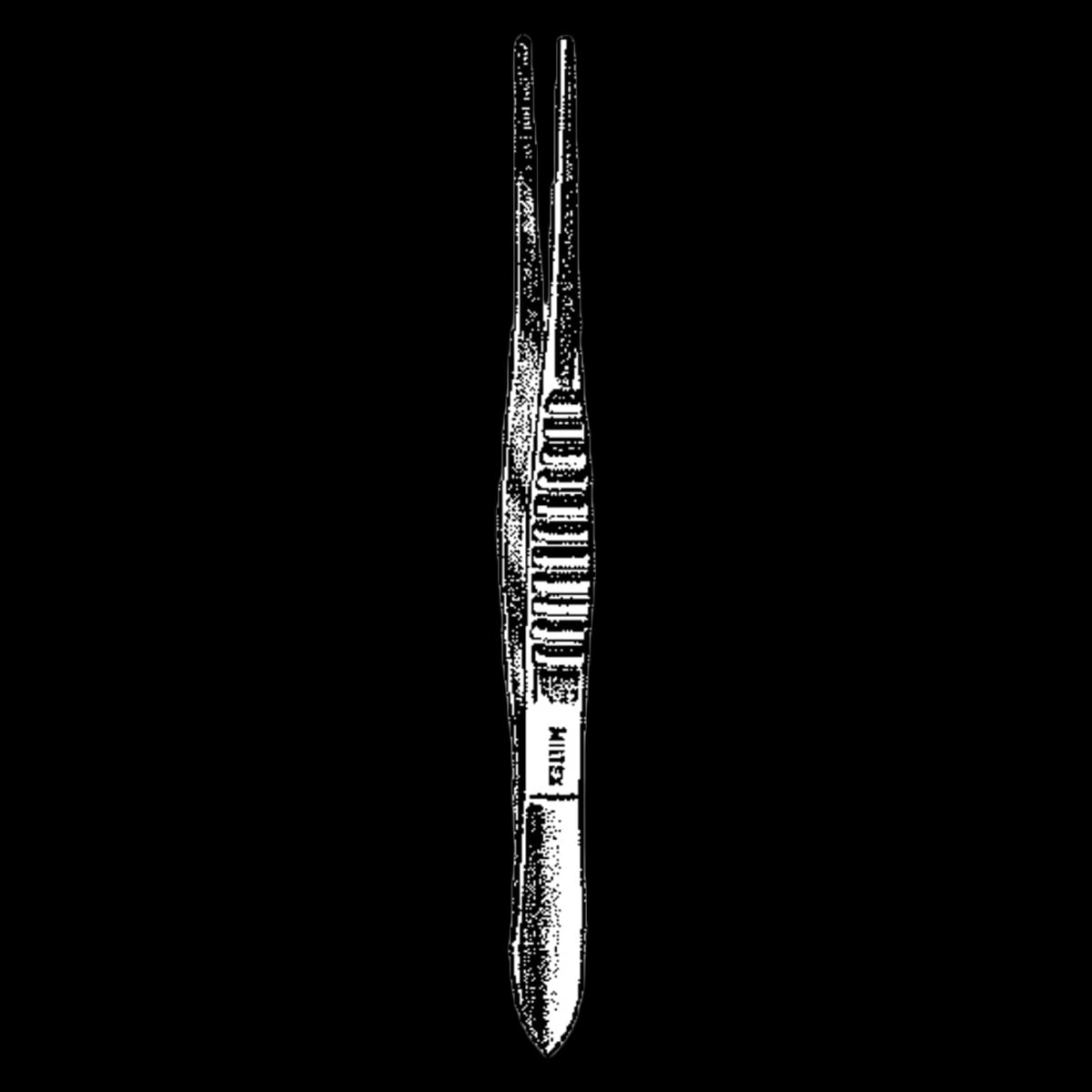Miltex Dressing Forceps, Serrated, 6", Stainless Steel, Autoclavable, Each