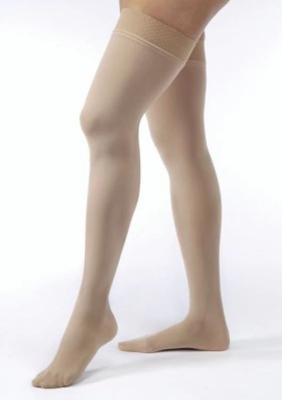 BSN Medical Jobst Opaque Compression Stocking, Thigh High, Closed Toe, 30-40 mmHg, Large, Natural