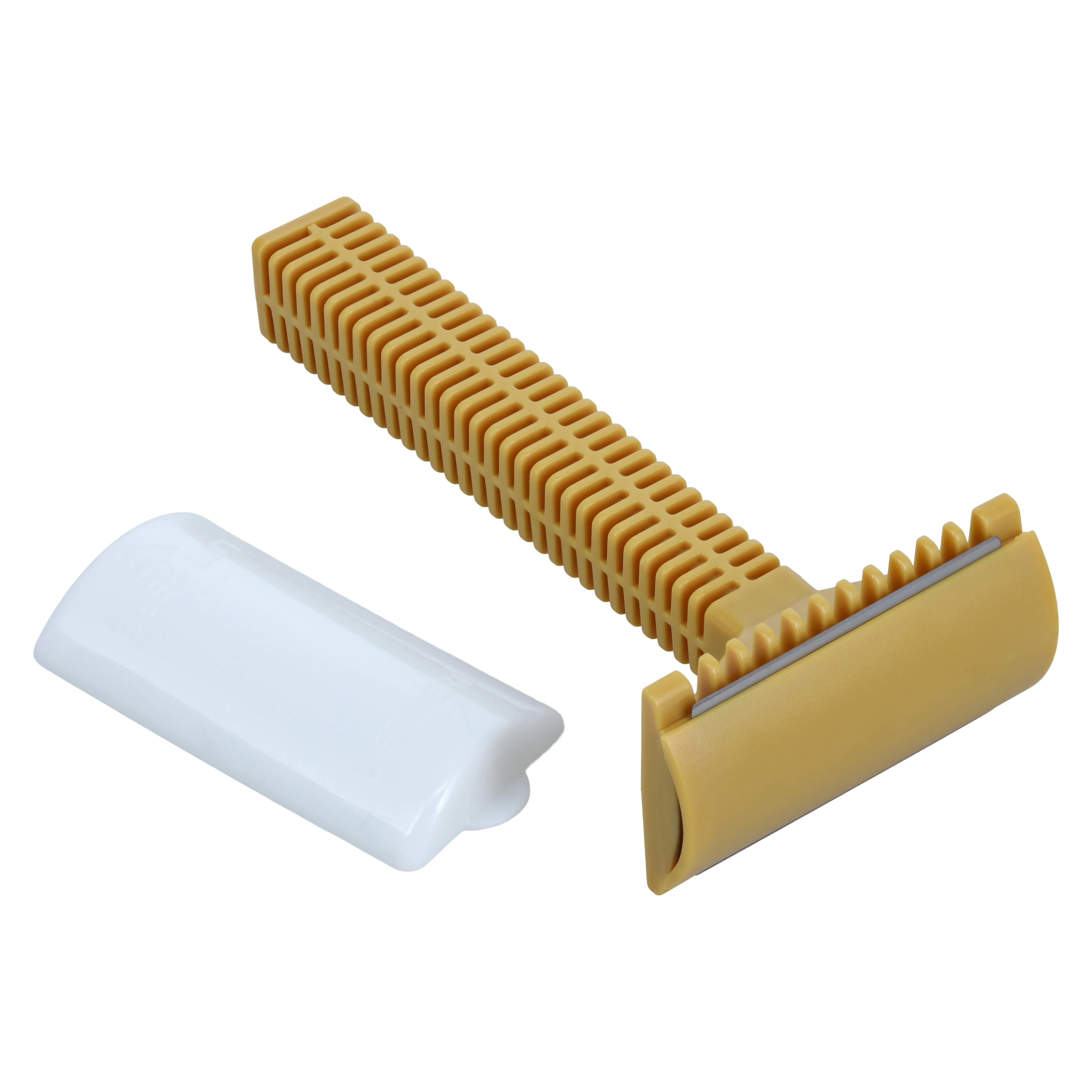 Medegen Shave Prep Razor, Double Edge, Disposable, Gold