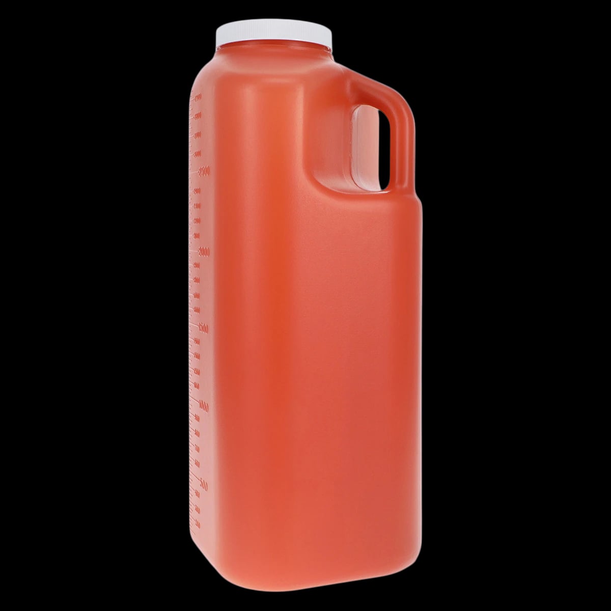 Medegen 24-Hour Urine Collection Container, 3000mL Polypropylene, Non-Sterile, Graduated, Amber, with Handle and Screw Cap