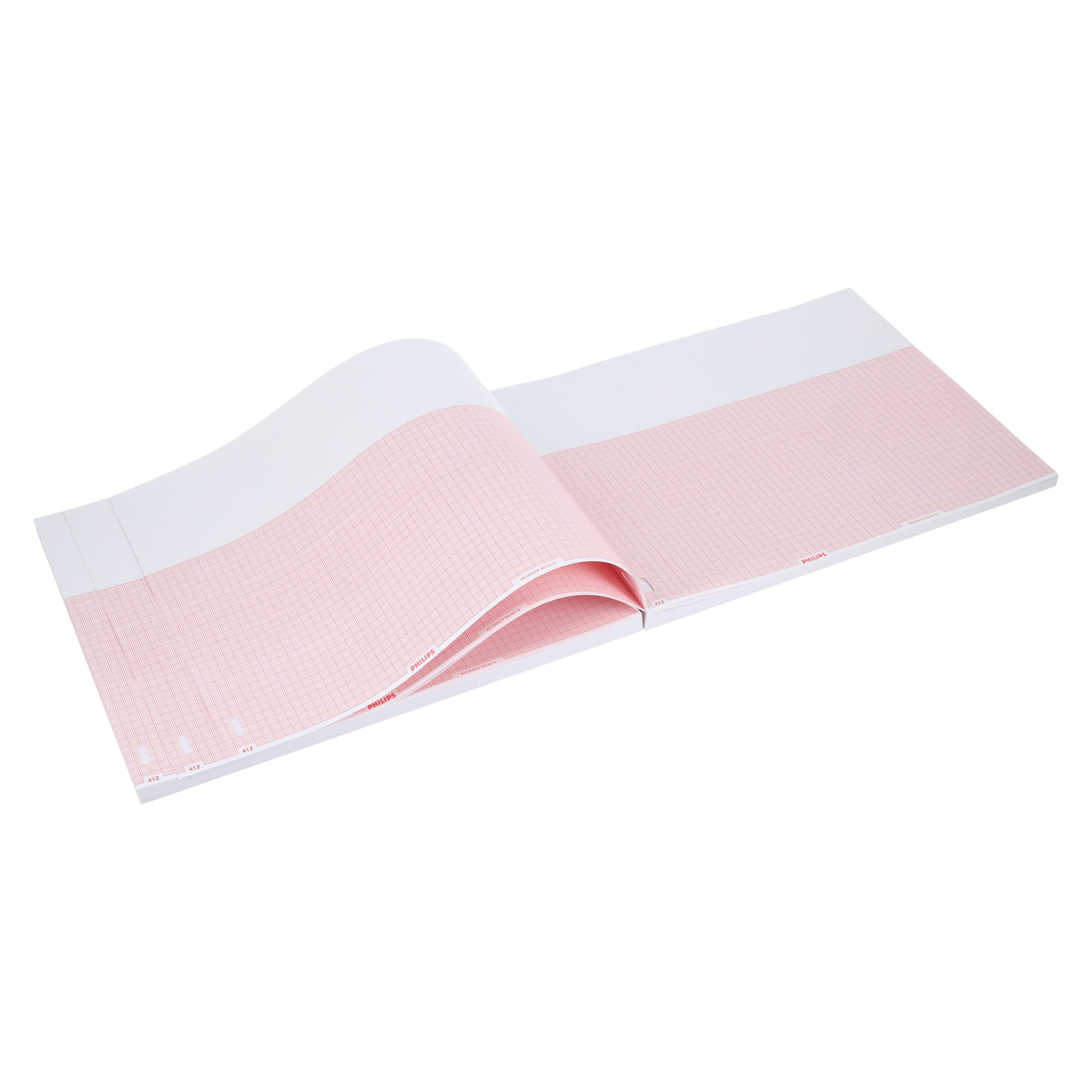 Philips Medical Systems ECG/EKG Recording Paper, Z-Fold, for HP PageWriter 200, 200 Sheets/Pack