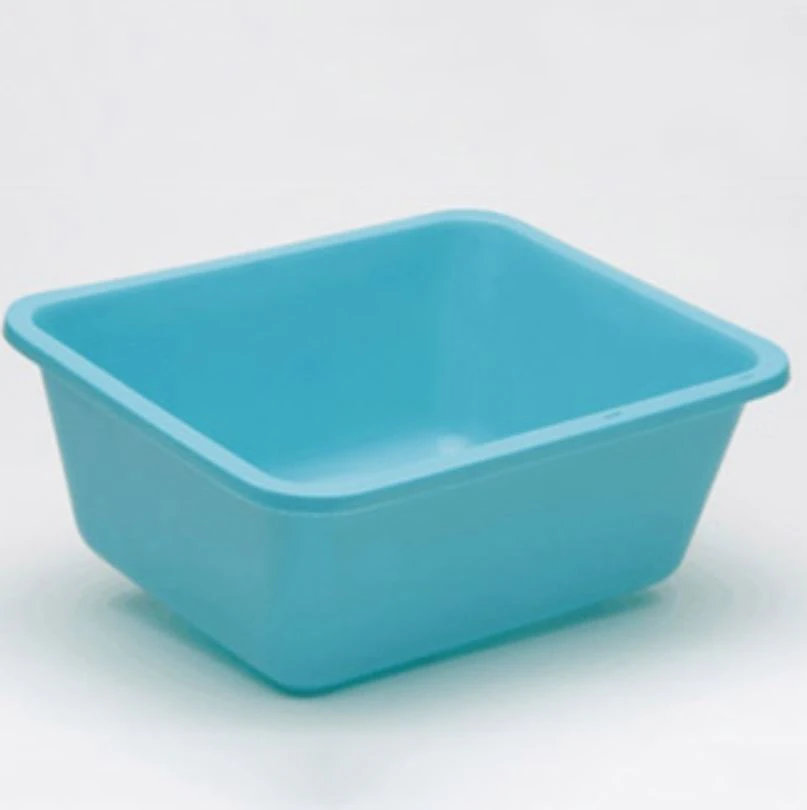 Medegen Basin Wash Plastic Round, Polypropylene, Blue, 7.5 Qt