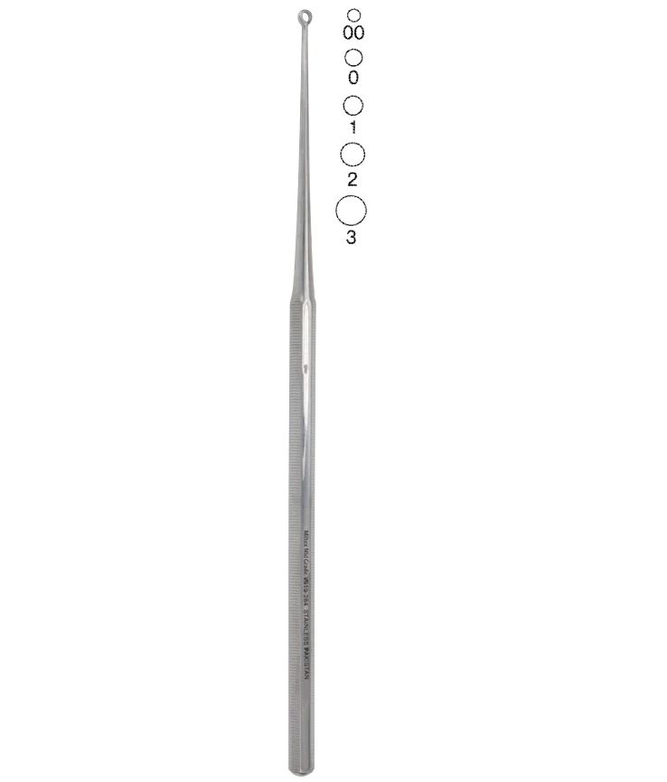 Vantage Buck Ear Curette, Blunt, Size #00, 6-1/2", Stainless Steel