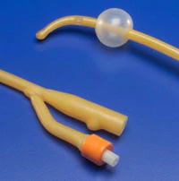 Dover Ultramer 2-Way Foley Catheter, Coude Tip, Hydrogel Coated, 22 Fr, 5 cc Balloon