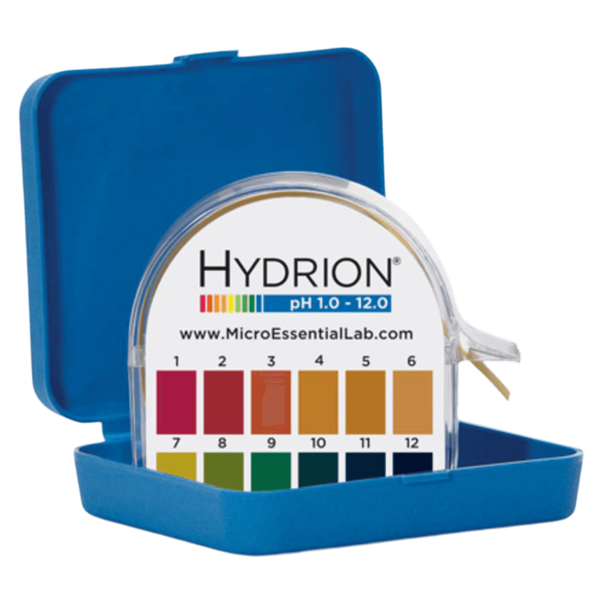 Hydrion pH Test Paper, 1-12 Range, Jumbo Dispenser Roll, 10 Rolls/Box