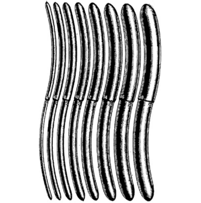 Hegar Uterine Dilator, 8" Stainless Steel, Reusable, Each
