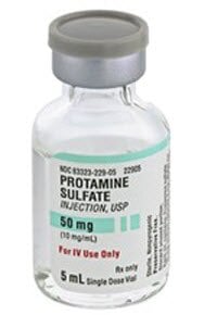 Protamine Sulfate Injection, 10 mg/mL, 5 mL Single-Dose Vial, 25/Package, Fresenius Kabi