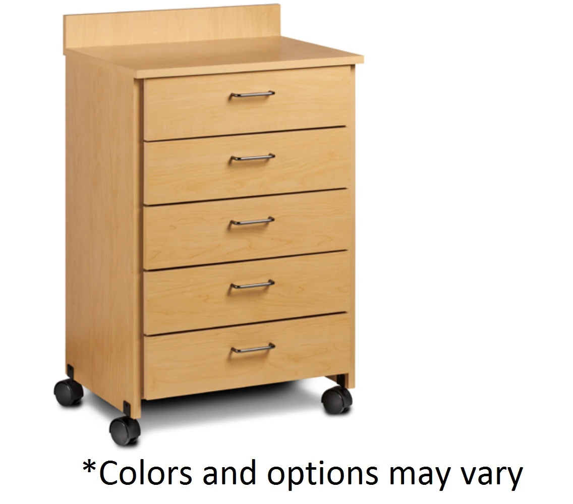 Clinton Industries Mobile Treatment Cabinet, Laminate Finish