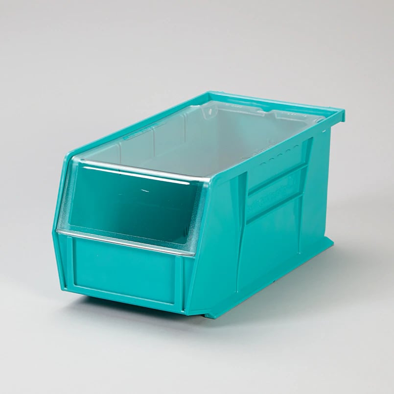 Super Tough Storage Bin with Lid, Clear, 10-7/8 x 5-1/2 x 5"