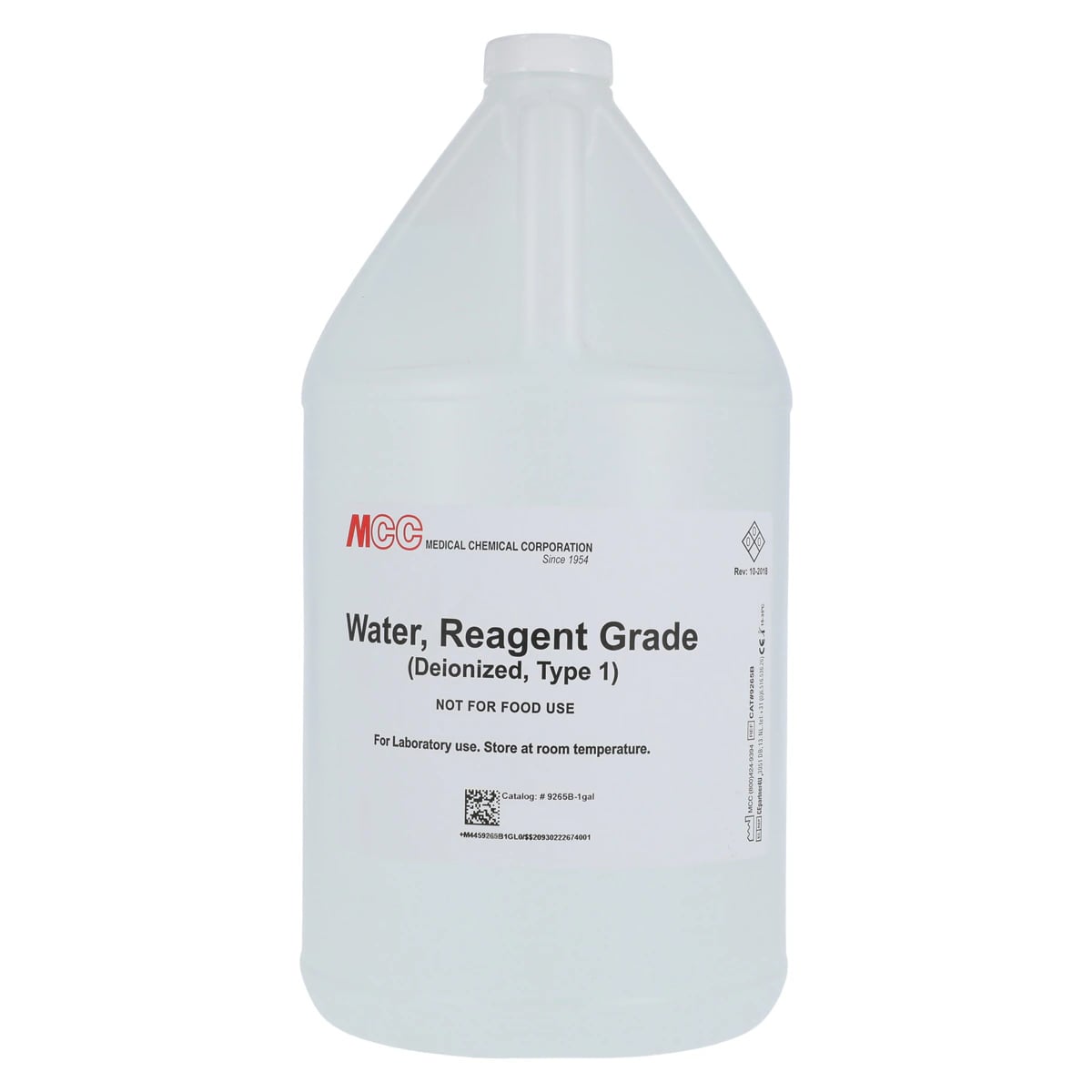 Medical Chemical Deionized Water, Reagent Grade, 1 Gallon