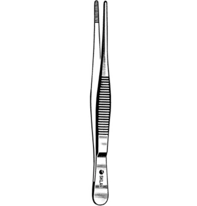 Sklar Instruments Dressing Forceps, Serrated, 5"