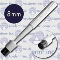 Acu-Punch Dermal Biopsy Punch, 8mm, Stainless Steel Blade, Sterile, Disposable, 25/Box