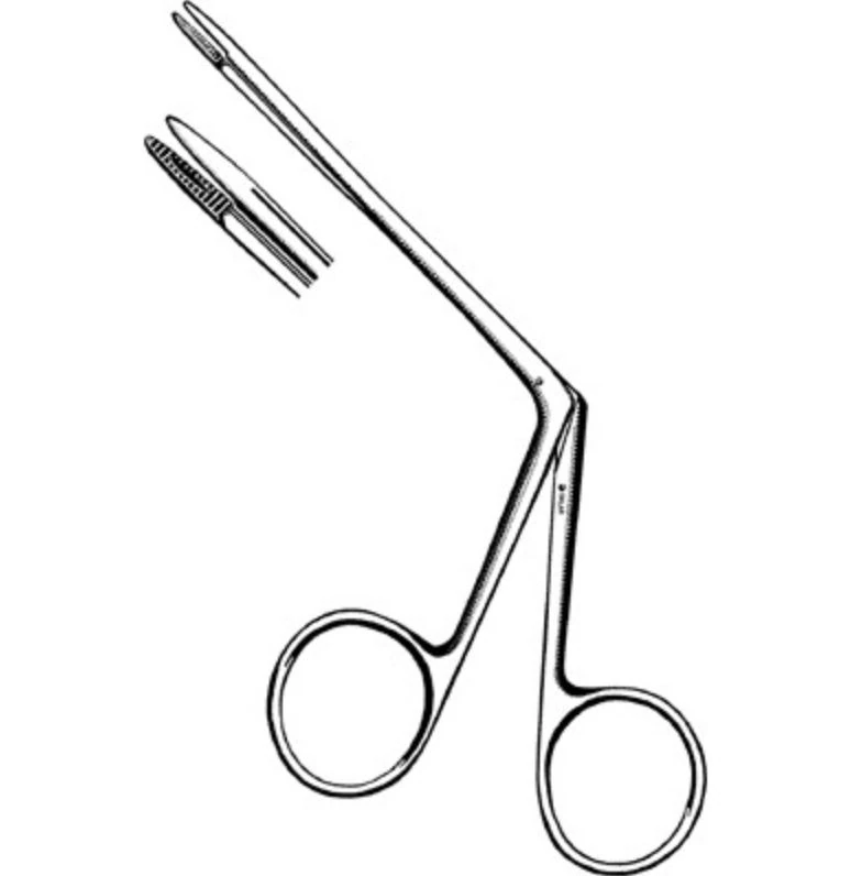 Sklar Instruments Littauer Ear/Nasal Forceps, Straight, 3", Stainless Steel
