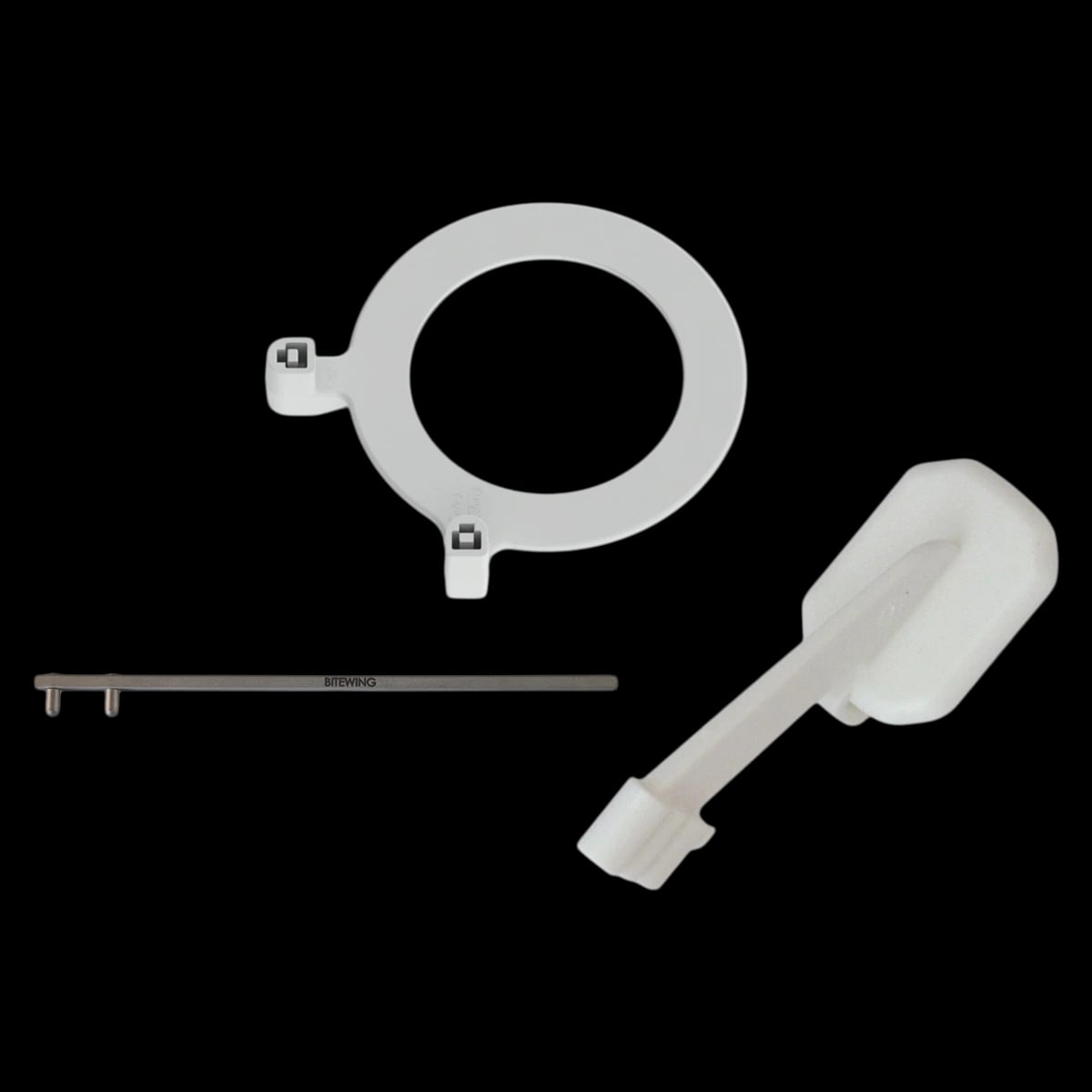 DEXIS Classic Horizontal Bitewing Sensor Holder Kit, White, 3 Pieces, 1/Pkg