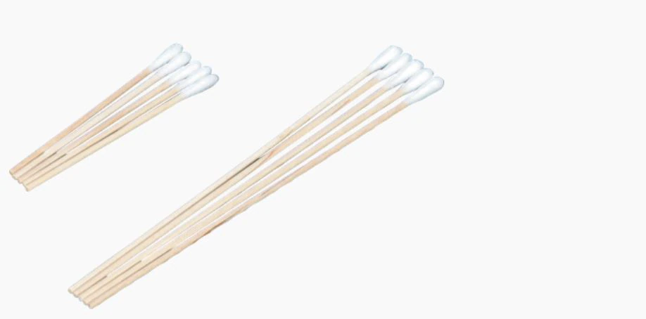 DeRoyal Cotton-Tipped Applicators, Sterile, Wood Handle, 6 in, 1000/Case