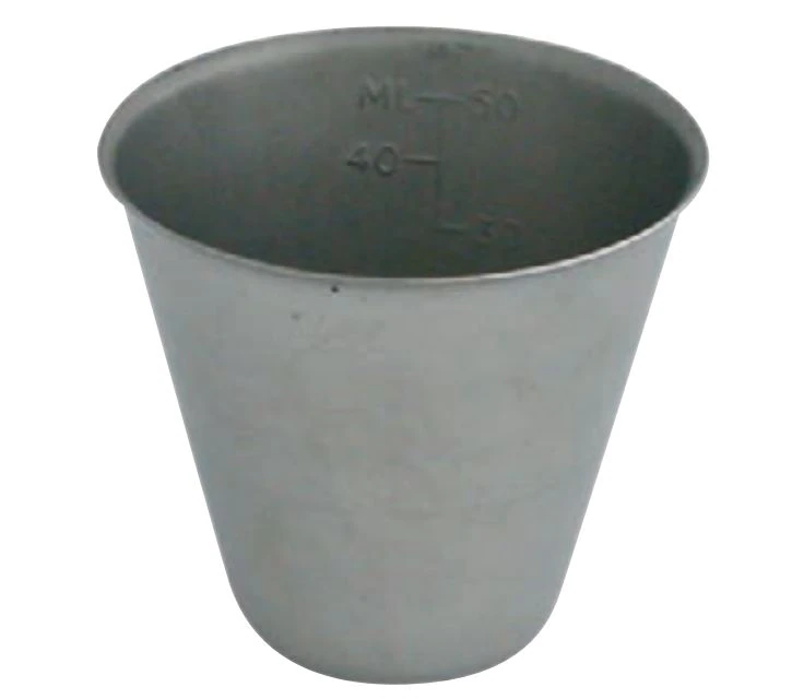 Medicine Cup, Stainless Steel, Silver, 2 oz (50 ml), 2-3/8"
