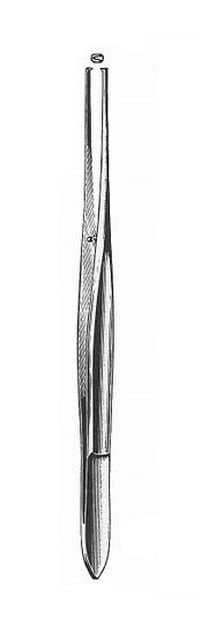 Cushing Forceps, 1x2 Teeth, 6-3/4" Stainless Steel, Autoclavable, Each
