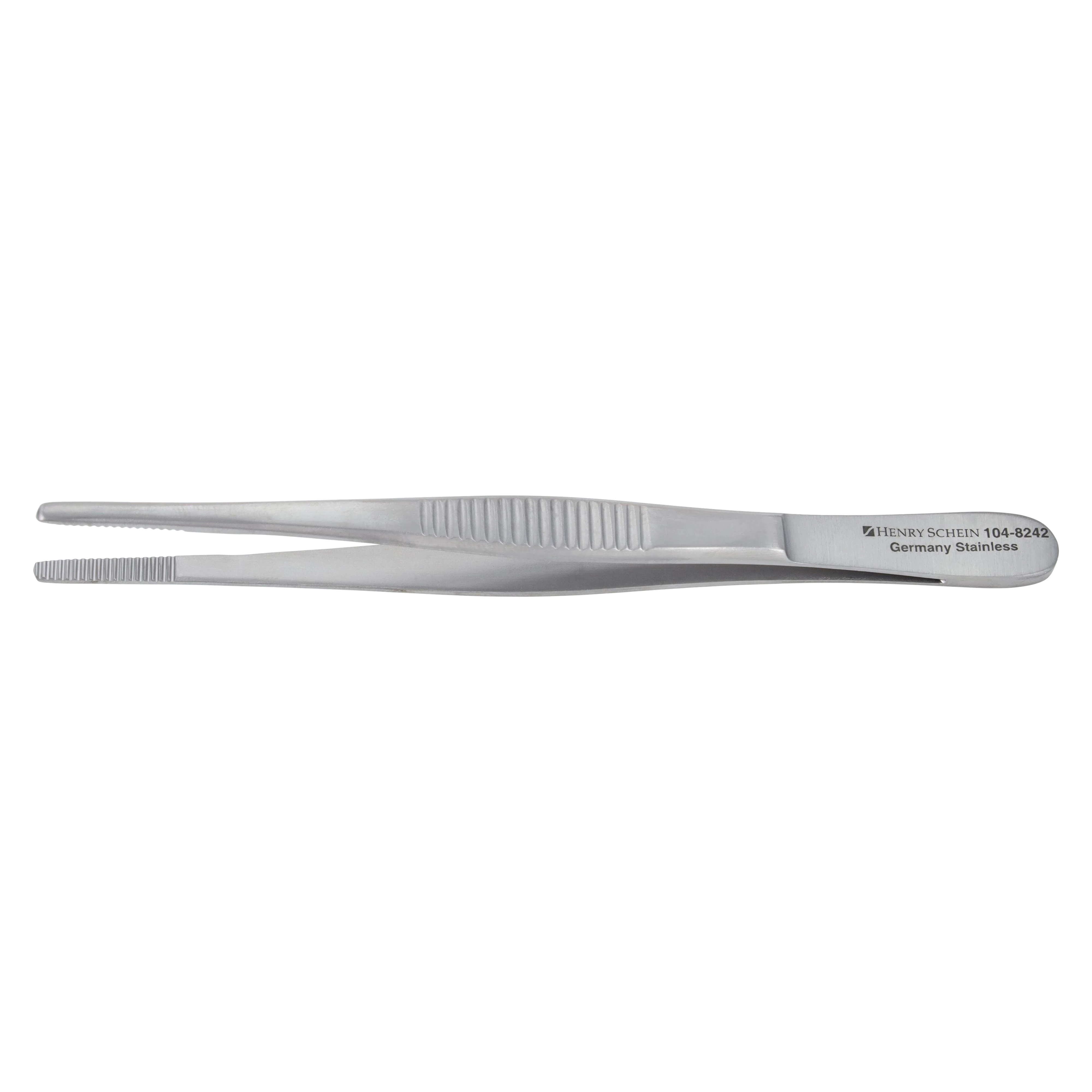 Henry Schein Dressing Forceps, 4" Stainless Steel, Autoclavable, Each